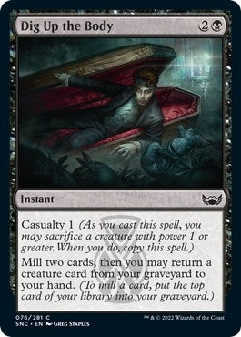 Image for Dig Up the Body (Streets of New Capenna) (76) - Magic: The Gathering