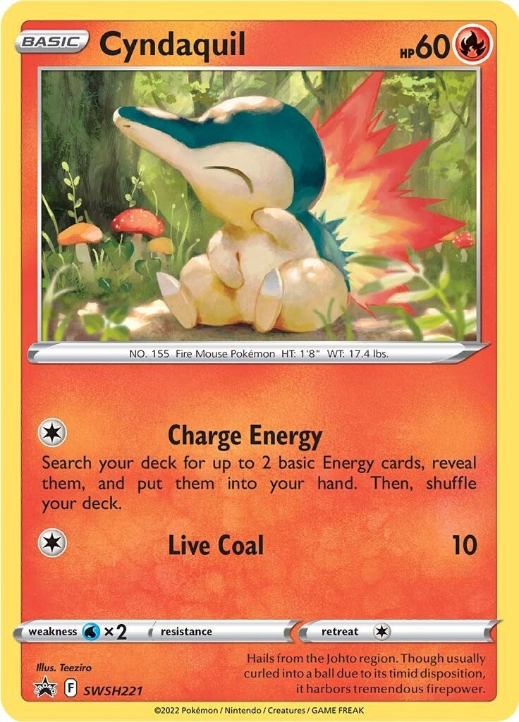 Image for Cyndaquil - SWSH221 (SWSH: Sword & Shield Promo Cards) (SWSH221) - Pokemon