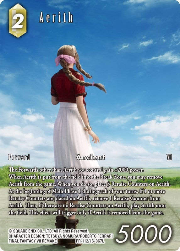 Image for Aerith (Buy A Box Promo) (FF: Promo Cards) (PR-112/16-067L) - Final Fantasy TCG