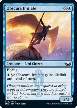 Image for Obscura Initiate (Streets of New Capenna) (50) - Magic: The Gathering