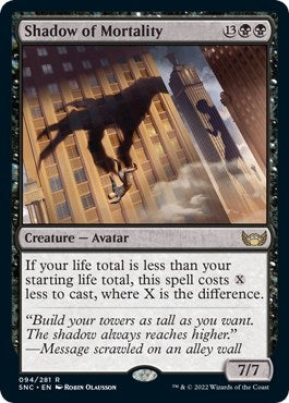 Image for Shadow of Mortality (Streets of New Capenna) (94) - Magic: The Gathering