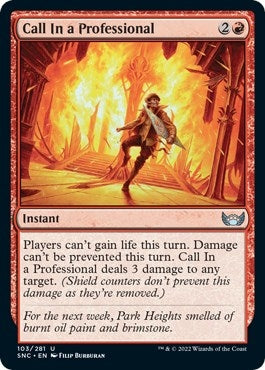 Image for Call In a Professional (Streets of New Capenna) (103) - Magic: The Gathering