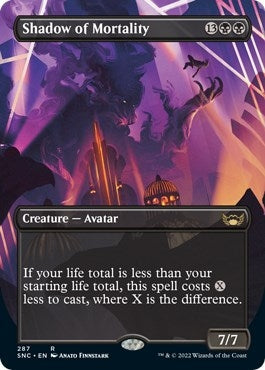 Image for Shadow of Mortality (Borderless) (Streets of New Capenna) (287) - Magic: The Gathering