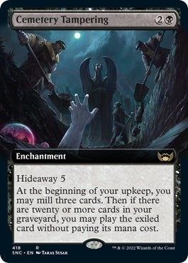 Image for Cemetery Tampering (Extended Art) (Streets of New Capenna) (418) - Magic: The Gathering