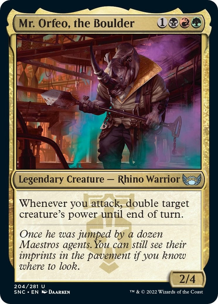 Image for Mr. Orfeo, the Boulder (Streets of New Capenna) (204) - Magic: The Gathering
