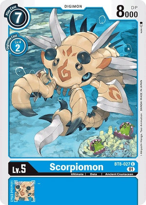 Image for Scorpiomon (BT8-027 C) [New Awakening] - Digimon Card Game