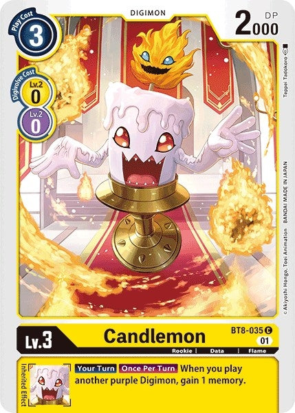 Image for Candlemon (BT8-035 C) [New Awakening] - Digimon Card Game