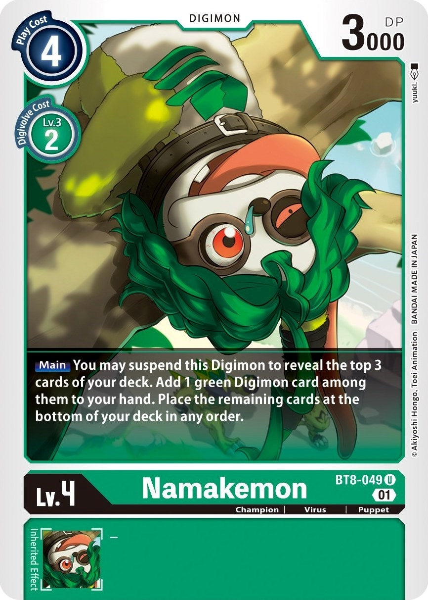 Image for Namakemon (BT8-049 U) [New Awakening] - Digimon Card Game