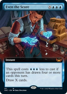 Image for Even the Score (Extended Art) (Streets of New Capenna) (411) - Magic: The Gathering