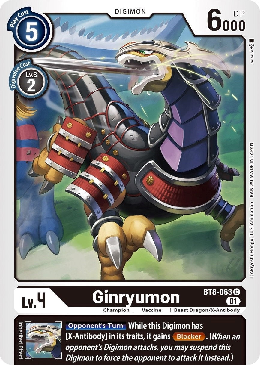 Image for Ginryumon (BT8-063 C) [New Awakening] - Digimon Card Game