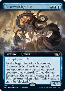 Image for Reservoir Kraken (Extended Art) (Streets of New Capenna) (413) - Magic: The Gathering