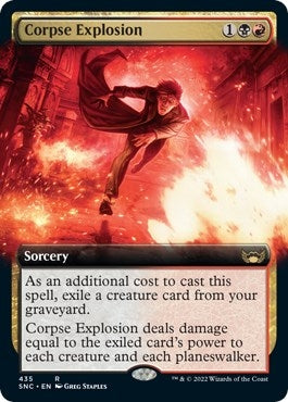 Image for Corpse Explosion (Extended Art) (Streets of New Capenna) (435) - Magic: The Gathering