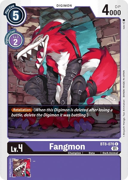 Image for Fangmon (BT8-076 C) [New Awakening] - Digimon Card Game