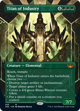Image for Titan of Industry (Borderless) (Streets of New Capenna) (289) - Magic: The Gathering