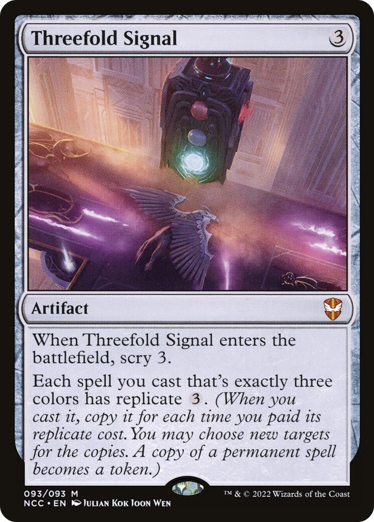 Image for Threefold Signal (Commander: Streets of New Capenna) (93) - Magic: The Gathering