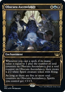 Image for Obscura Ascendancy (Gilded Foil) (Streets of New Capenna) (387) - Magic: The Gathering