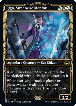 Image for Rigo, Streetwise Mentor (Gilded Foil) (Streets of New Capenna) (394) - Magic: The Gathering