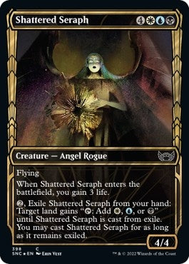 Image for Shattered Seraph (Gilded Foil) (Streets of New Capenna) (398) - Magic: The Gathering