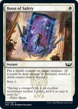 Image for Boon of Safety (Streets of New Capenna) (4) - Magic: The Gathering