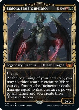 Image for Ziatora, the Incinerator (Gilded Foil) (Streets of New Capenna) (404) - Magic: The Gathering