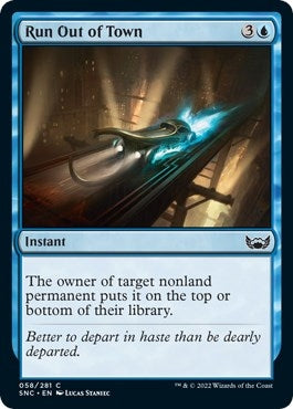 Image for Run Out of Town (Streets of New Capenna) (58) - Magic: The Gathering
