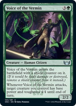 Image for Voice of the Vermin (Streets of New Capenna) (163) - Magic: The Gathering