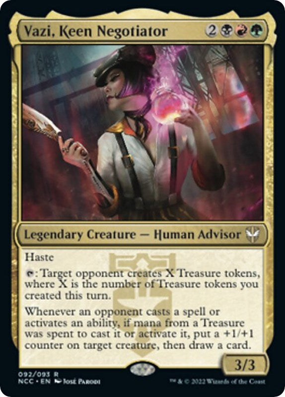 Image for Vazi, Keen Negotiator (Commander: Streets of New Capenna) (92) - Magic: The Gathering