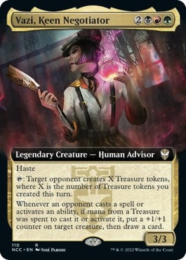 Image for Vazi, Keen Negotiator (Extended Art) (Commander: Streets of New Capenna) (110) - Magic: The Gathering