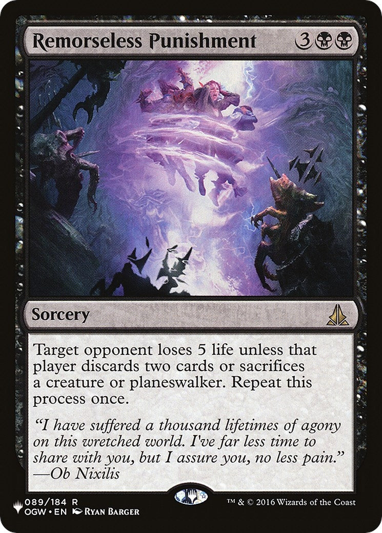 Image for Remorseless Punishment (The List Reprints) (089/184) - Magic: The Gathering