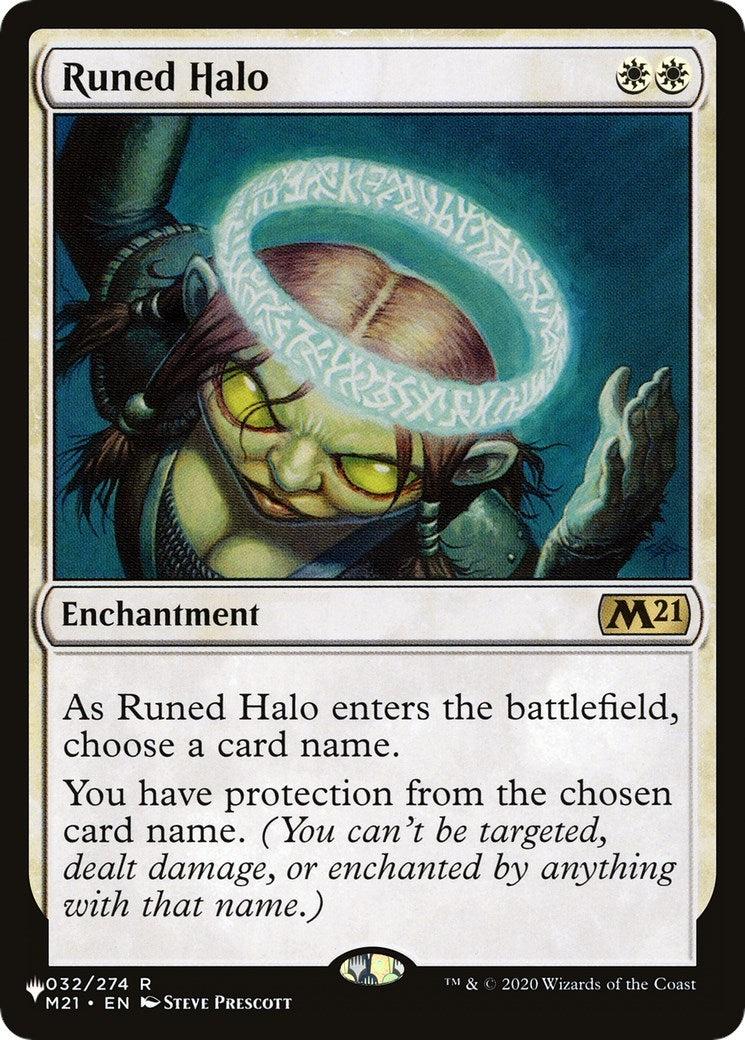 Image for Runed Halo (The List Reprints) (032/274) - Magic: The Gathering