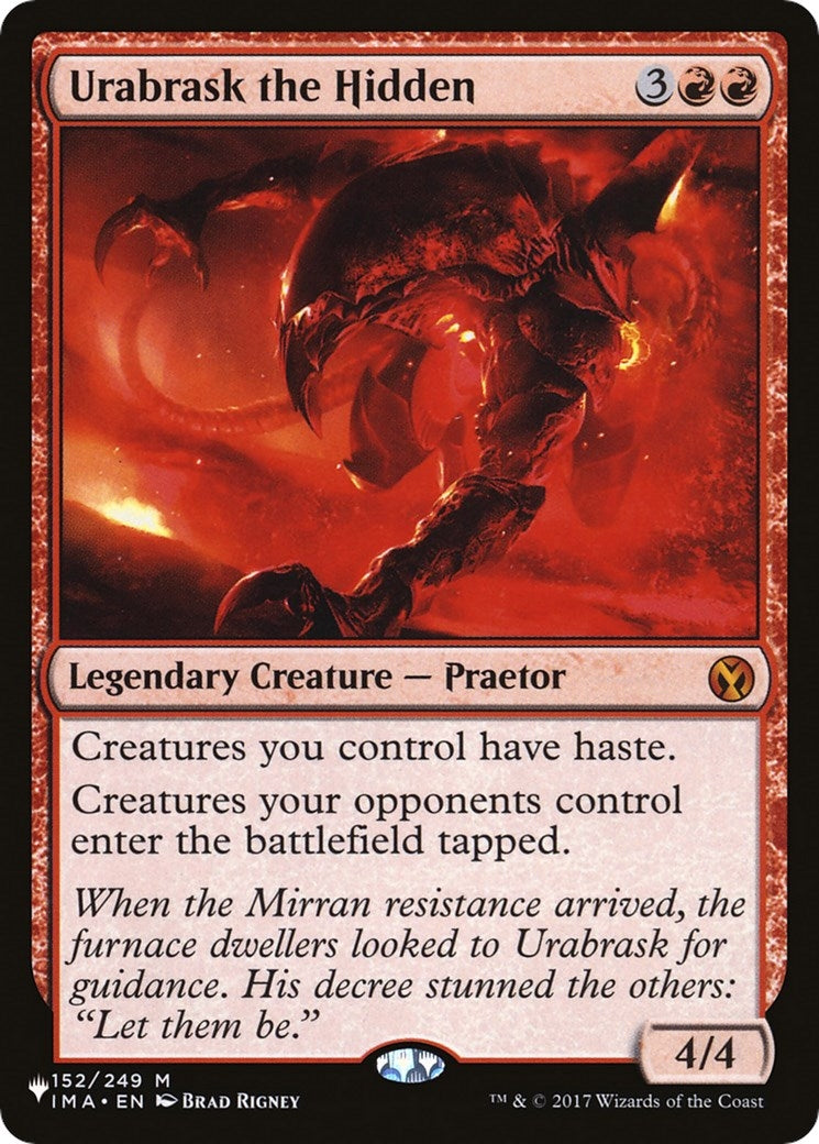 Image for Urabrask the Hidden (The List Reprints) (152/249) - Magic: The Gathering
