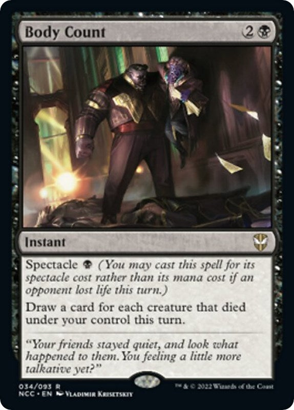 Image for Body Count (Commander: Streets of New Capenna) (34) - Magic: The Gathering