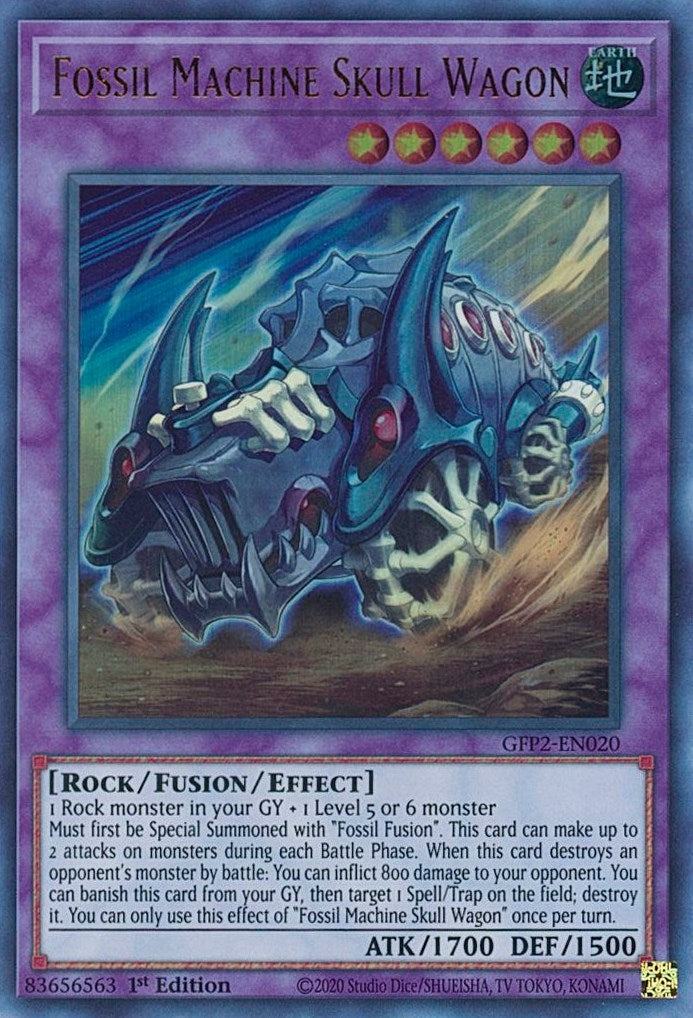 Image for Fossil Machine Skull Wagon (Ghosts From the Past: The 2nd Haunting) (GFP2-EN020) - YuGiOh