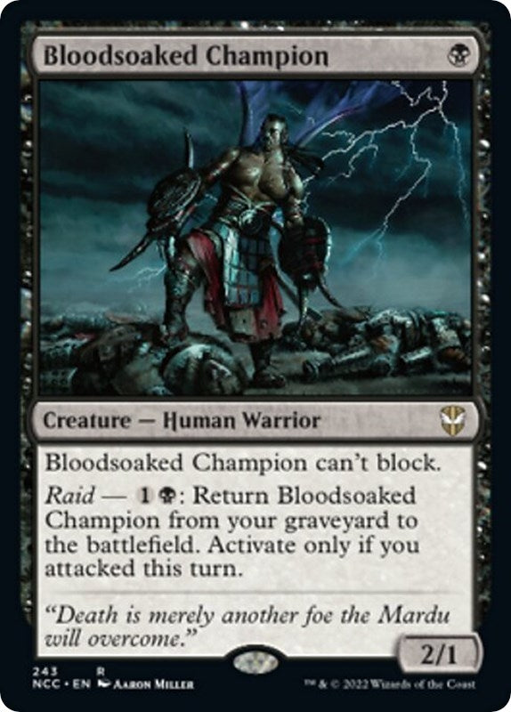 Image for Bloodsoaked Champion (Commander: Streets of New Capenna) (243) - Magic: The Gathering