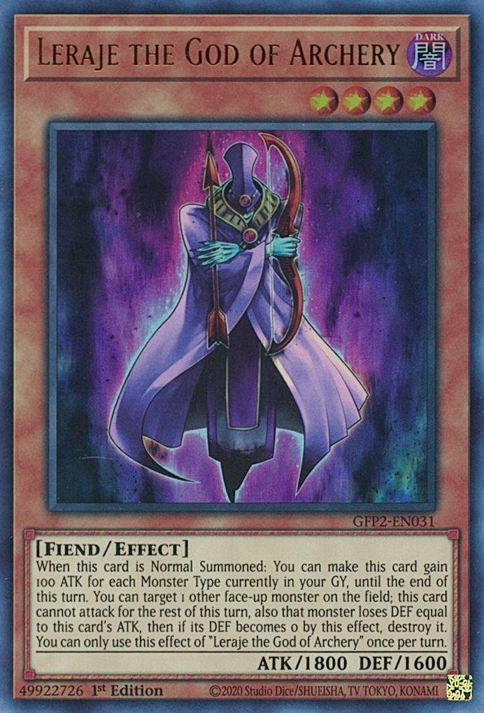Image for Leraje the God of Archery (Ghosts From the Past: The 2nd Haunting) (GFP2-EN031) - YuGiOh