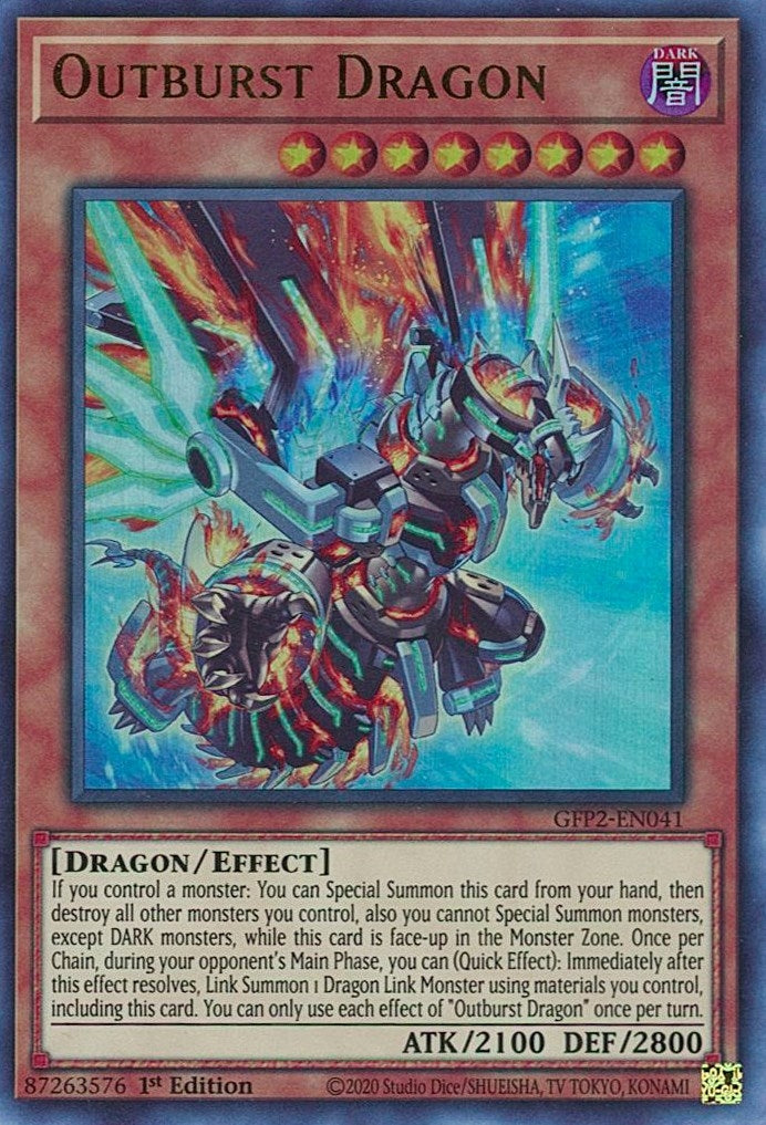 Image for Outburst Dragon (Ghosts From the Past: The 2nd Haunting) (GFP2-EN041) - YuGiOh