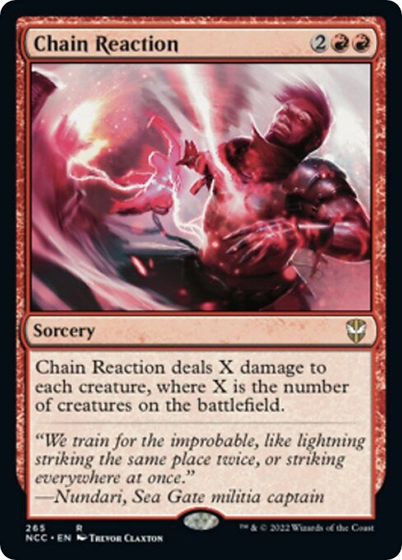 Image for Chain Reaction (Commander: Streets of New Capenna) (265) - Magic: The Gathering
