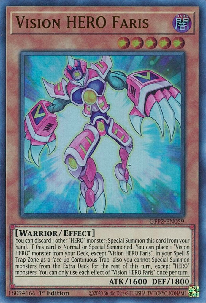 Image for Vision HERO Faris (Ghosts From the Past: The 2nd Haunting) (GFP2-EN059) - YuGiOh