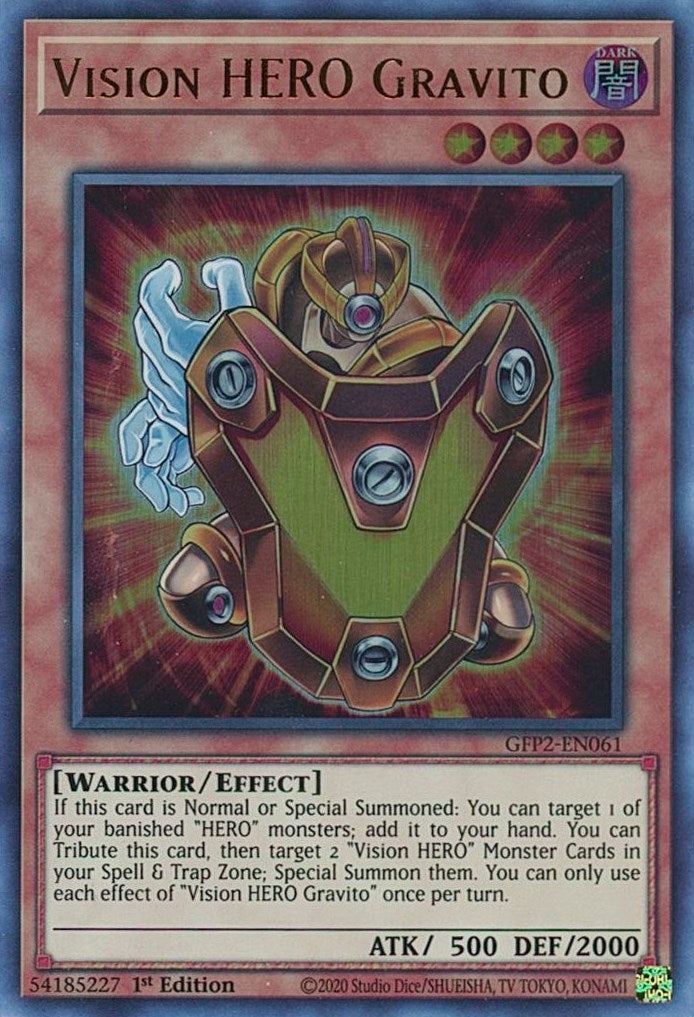 Image for Vision HERO Gravito (Ghosts From the Past: The 2nd Haunting) (GFP2-EN061) - YuGiOh