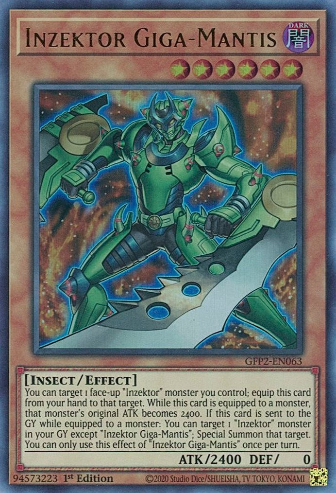 Image for Inzektor Giga-Mantis (Ghosts From the Past: The 2nd Haunting) (GFP2-EN063) - YuGiOh