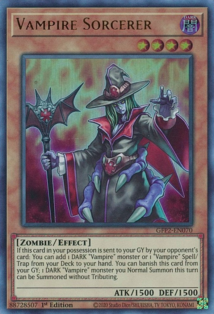 Image for Vampire Sorcerer (Ghosts From the Past: The 2nd Haunting) (GFP2-EN070) - YuGiOh