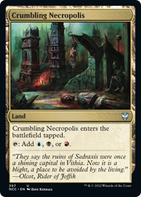 Image for Crumbling Necropolis (Commander: Streets of New Capenna) (397) - Magic: The Gathering