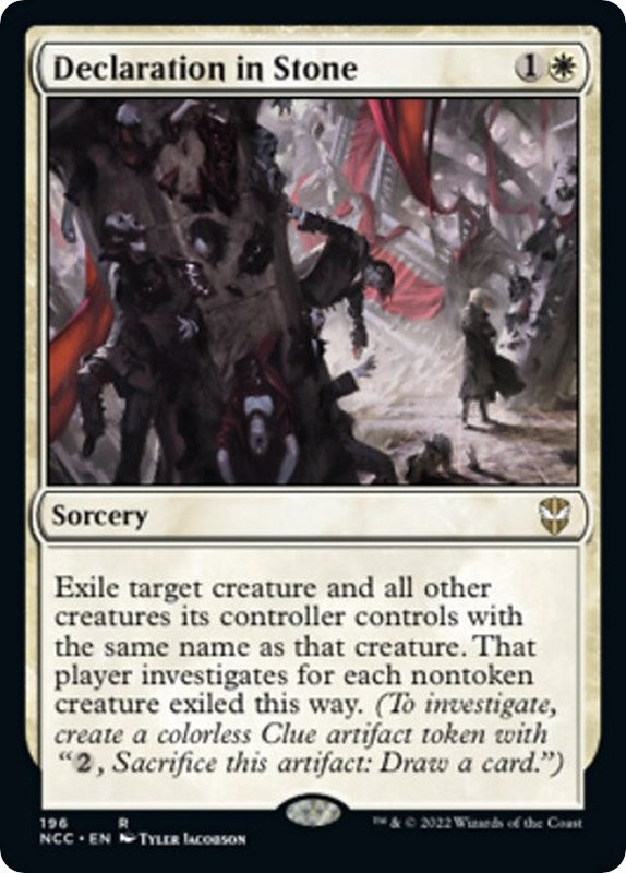 Image for Declaration in Stone (Commander: Streets of New Capenna) (196) - Magic: The Gathering