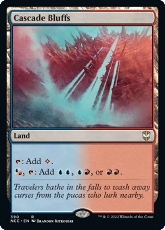Image for Cascade Bluffs (Commander: Streets of New Capenna) (390) - Magic: The Gathering