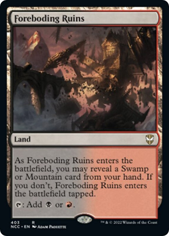 Image for Foreboding Ruins (Commander: Streets of New Capenna) (403) - Magic: The Gathering