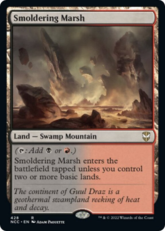 Image for Smoldering Marsh (Commander: Streets of New Capenna) (428) - Magic: The Gathering