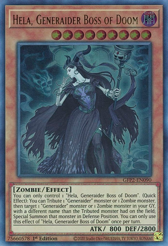 Image for Hela, Generaider Boss of Doom (Ghosts From the Past: The 2nd Haunting) (GFP2-EN090) - YuGiOh