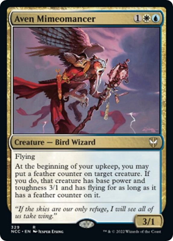 Image for Aven Mimeomancer (Commander: Streets of New Capenna) (329) - Magic: The Gathering