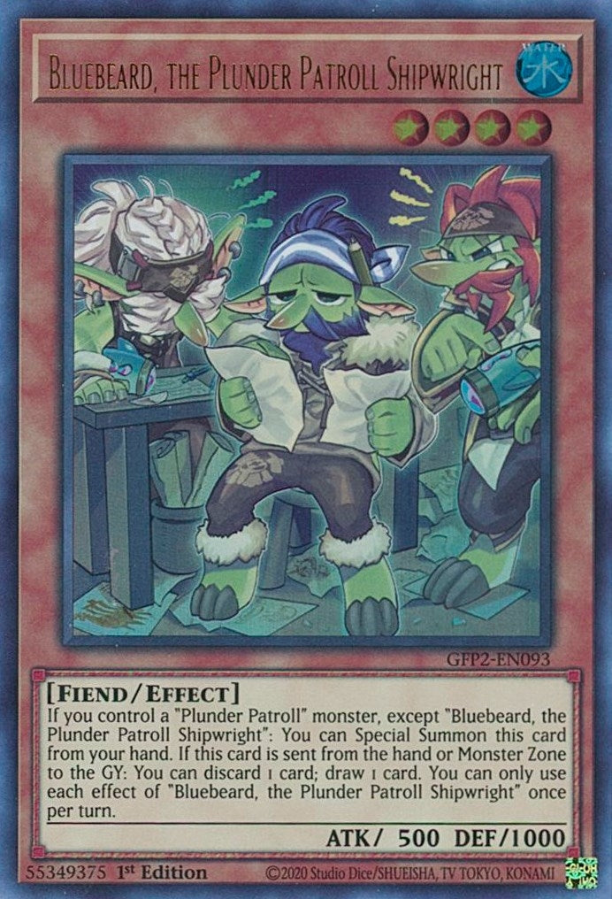 Image for Bluebeard, the Plunder Patroll Shipwright (Ghosts From the Past: The 2nd Haunting) (GFP2-EN093) - YuGiOh