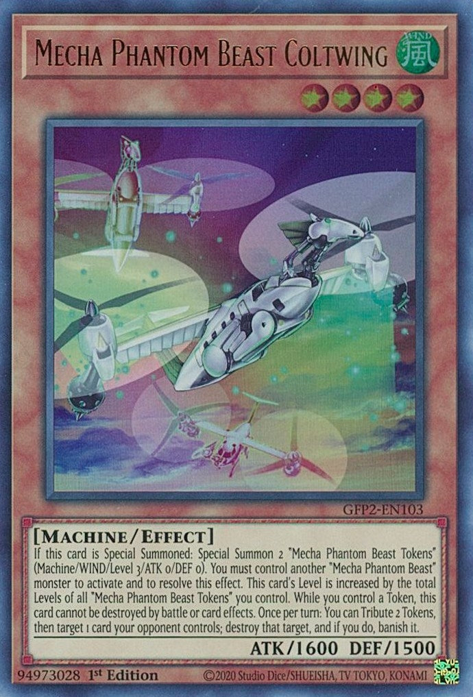 Image for Mecha Phantom Beast Coltwing (Ghosts From the Past: The 2nd Haunting) (GFP2-EN103) - YuGiOh